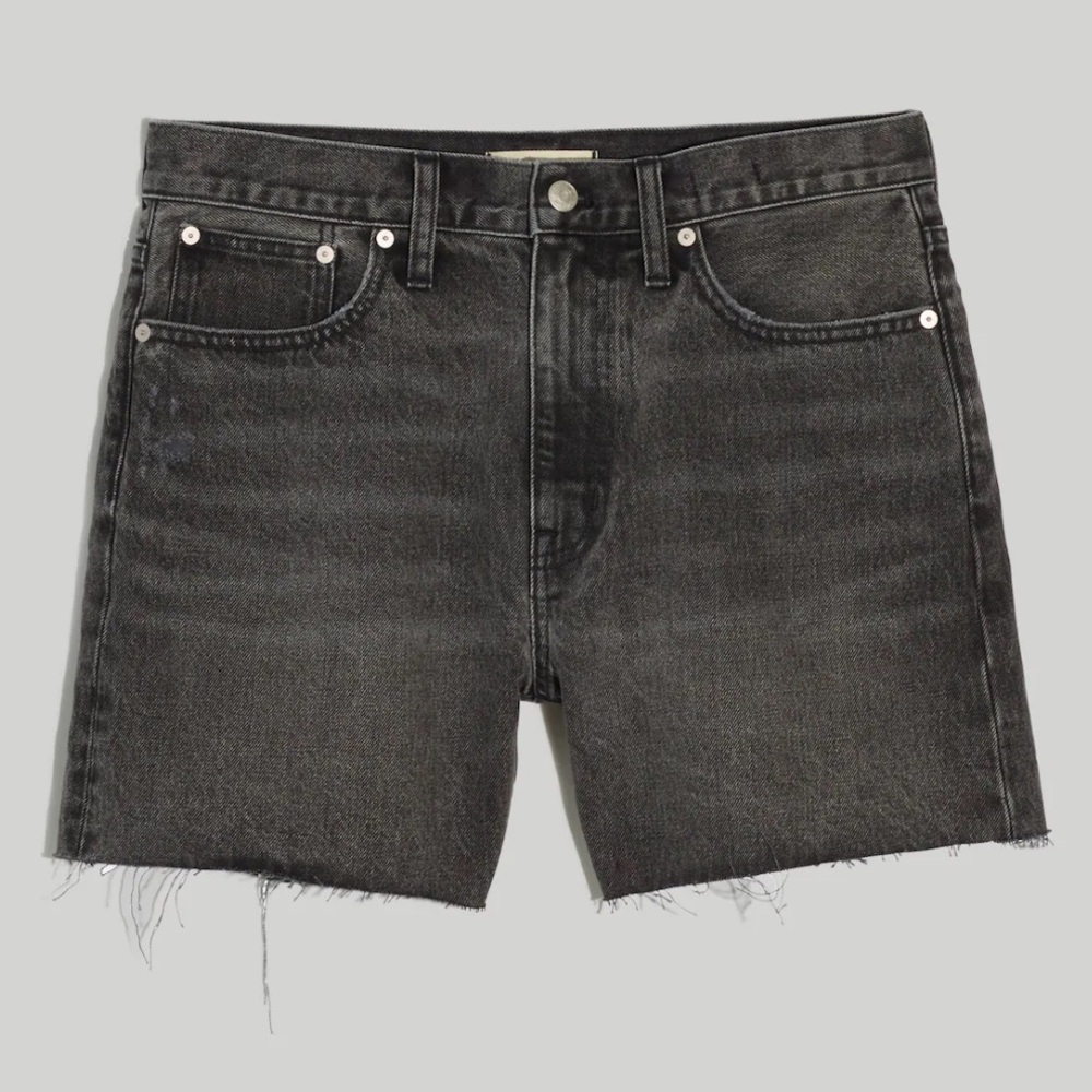 NEW WITH TAGS Madewell Relaxed Mid-Length Denim Shorts